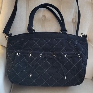 NWOT Vera Bradley Black Quilted Bag - Tote - Shoulder Bag.